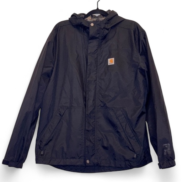 Carhartt Other - Carhartt Men’s Medium Black Hooded‎ Windbreaker Jacket Fair Condition
